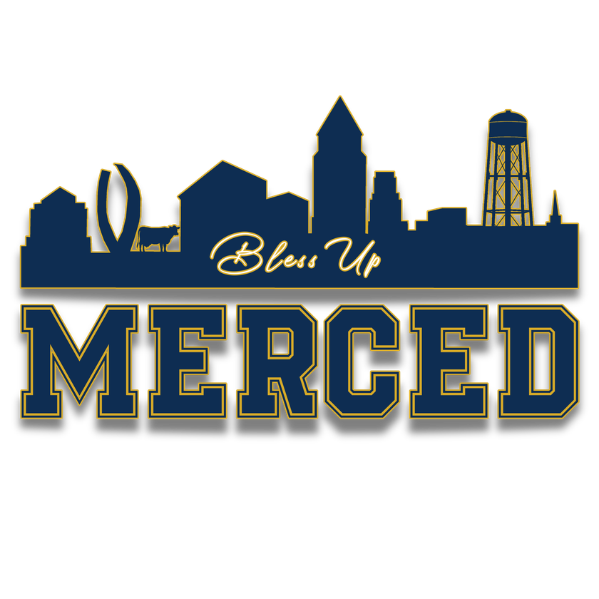 Bless Up Merced logo design