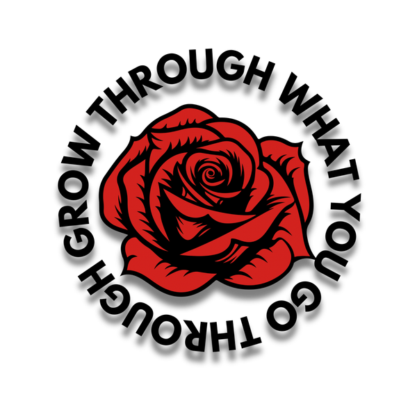 Grow Through — Rose Design logo design