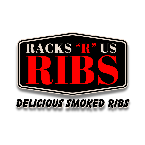 Racks R Us Ribs logo design