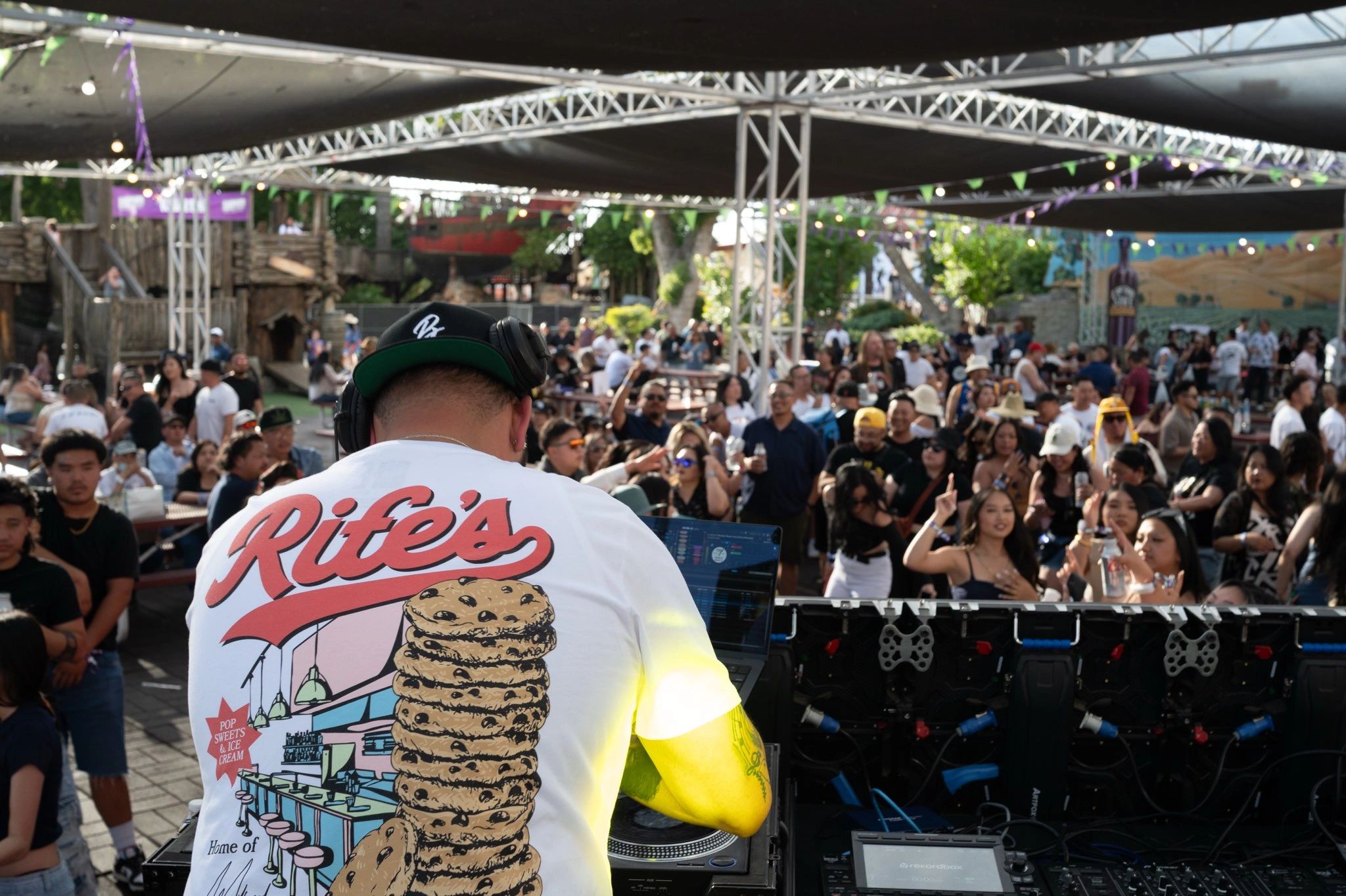 DJ performance at an outdoor event